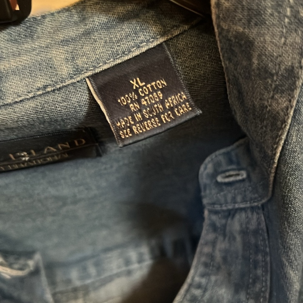 Harley Davidson Denim Shirt XL - Picture 3 of 4